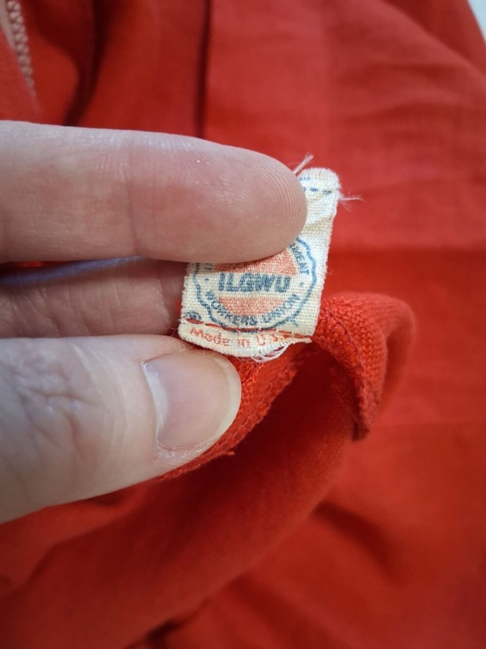 Vintage Chetta B Red Linen Blend Button Front Midi Dress Size 6 Union Made - Picture 10 of 15
